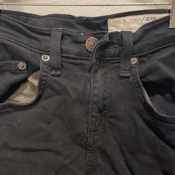 RAG and Bone Nine Inch Skinny woman’s black jeans - Picture 4 of 15